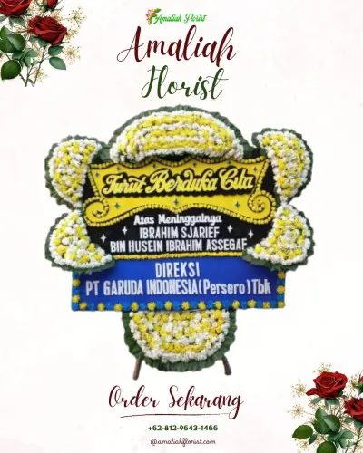Papan Bunga Duka di Wangon